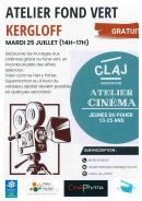 Atelier "Fond vert" de trucages pour le cinéma le 25 juillet 2023 à Kergloff