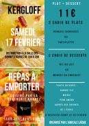 Repas à emporter de l'Amicale Laïque le samedi 17 février 2024