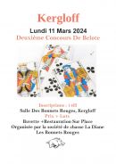 Concours de belote le lundi 11 mars 2024