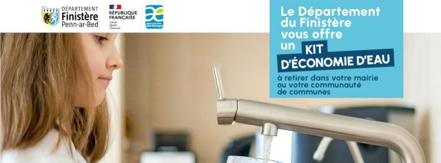 Kit économie d'eau offert par le Conseil Départemental