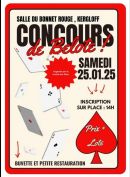 Concours de belote le samedi 25 janvier 2025