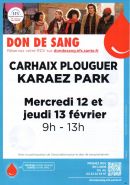 Don de sang les 12 et 13 février 2025 à Carhaix