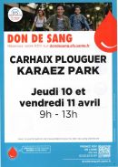 Don de sang les 10 et 11 avril 2025